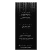 Silver Star Shower en Black - Menu (Achterkant)