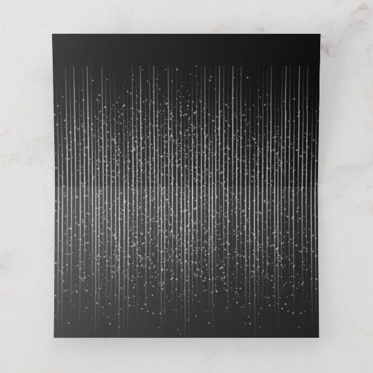 Silver Star Shower Plaatskaartje (Binnenkant ongevouwen)