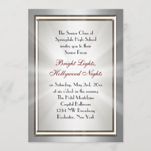 Silver Star Spotlight vanaf uitnodigingen