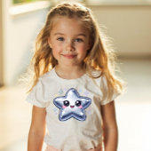 Silver Star Y2K Sparkle Kids Shirt