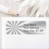 Silver Starburst-Adresetiketten Etiket (Insitu)