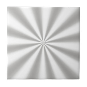 Silver Starburst-keramische Tegel Tegeltje