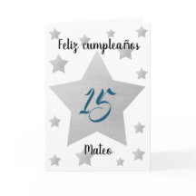 Silver Stars Boy Spaanse verjaardag