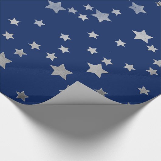 Silver Stars Cadeaupapier (Hoek)