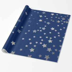 Silver Stars Cadeaupapier