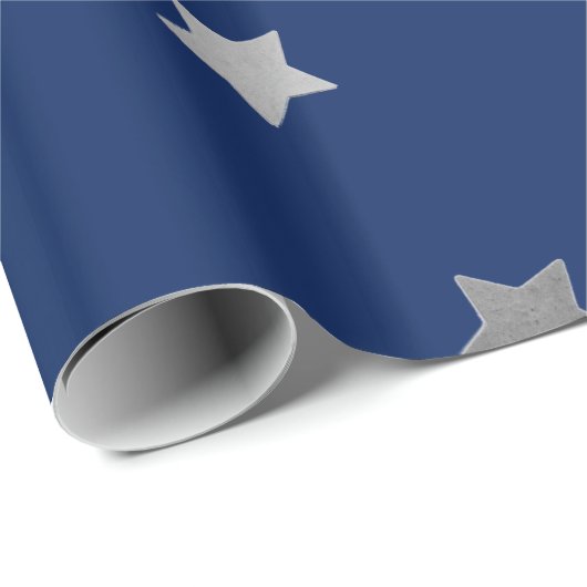 Silver Stars Cadeaupapier (Rol Hoek)