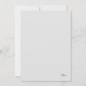 Silver Stars Confetti Flourish Bat Mitzvah Blue Kaart (Achterkant)