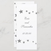 Silver Stars, menukaarten Menu (Voorkant / Achterkant)