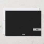 Silver Stars Merry Kerstfoto Feestdagenkaart (Achterkant)