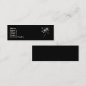 Silver Stars Mini Visitekaartje (Voorkant / Achterkant)