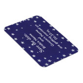 Silver Stars Royal Navy Blue Save the date Magnets Magneet (Rechterzijde)