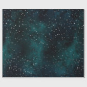 Silver Stars Sky Cadeaupapier (Vlak)