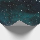 Silver Stars Sky Cadeaupapier (Hoek)