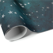 Silver Stars Sky Cadeaupapier (Rol Hoek)