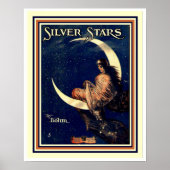 Silver Stars van Bohm Art Nouveau Poster 16 x 20 (Voorkant)