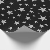 Silver Stars Verpakkingspapier Cadeaupapier (Hoek)