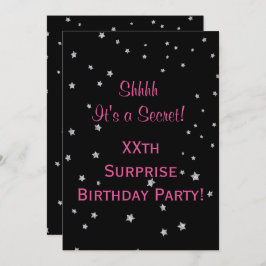  Silver Stars Verrassingsverjaardag Kaart