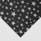 Silver Stars Weefpapier Tissuepapier (Detail)
