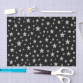 Silver Stars Weefpapier Tissuepapier (Craft)