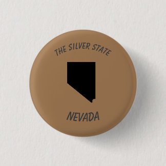Silver State Badge Ronde Button 3,2 Cm