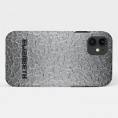 Silver Steel Metal Case-Mate iPhone Case (Achterkant (horizontaal))