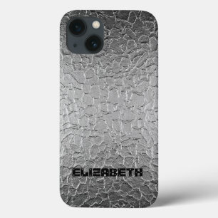 Silver Steel Metal Case-Mate iPhone Case