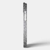 Silver Steel Metal Case-Mate iPhone Case (Achterkant / Links)