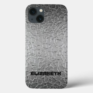 Silver Steel Metal iPhone 13 Hoesje
