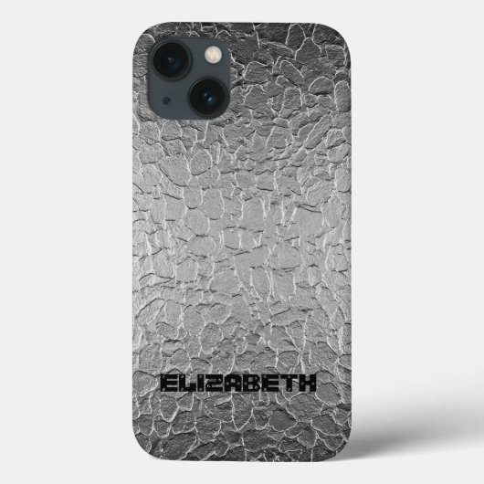 Silver Steel Metal Case-Mate iPhone Case (Achterkant)