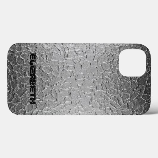Silver Steel Metal Case-Mate iPhone Case (Achterkant (horizontaal))