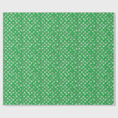 Silver sterren op smaragdgroen cadeaupapier (Vlak)