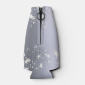 Silver sterren White party monogram name Flesjeskoeler (Achterkant)