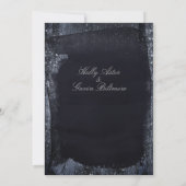 Silver Sterrennacht Wedding 2 Invitation Suite Kaart (Achterkant)