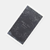 Silver Sterrennacht Wedding Long Servet (Hoek)