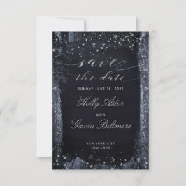 Silver Sterrennacht Wedding Save the Date