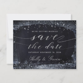 Silver Sterrennacht Wedding Save the Date