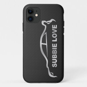 Silver STI Silhouette Logo iPhone 11 Hoesje