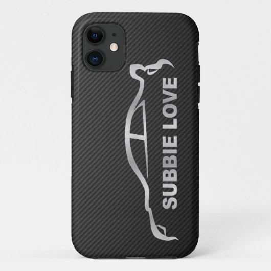 Silver STI Silhouette Logo Case-Mate iPhone Case (Achterkant)