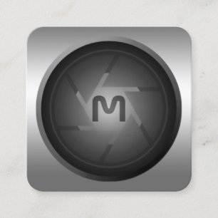 Silver-stijl visitekaartje lens-vierkant