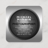 Silver-stijl visitekaartje lens-vierkant (Achterkant)