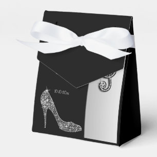 Silver Stiletto en Treble Cleft Birthday Bedankdoosjes