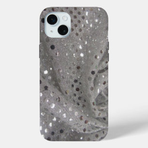 Silver Stippen Telefoonhoesje iPhone 15 Mini Hoesje