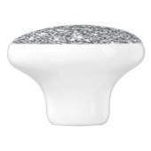 Silver Stone Gary Gold Marble Paars Glitter Ceram Keramische Knop (Zijkant)