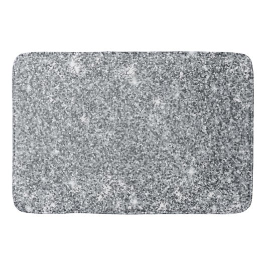Silver Stone Gary Gold Marble Paarse Glitter Badmat (Voorkant)