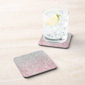 Silver Stone Gary Gold Marble Paarse Glitter Bier Onderzetter (Rechterzijde)