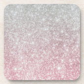 Silver Stone Gary Gold Marble Paarse Glitter Bier Onderzetter (Voorkant)