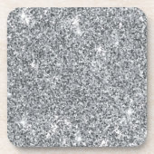 Silver Stone Gary Gold Marble Paarse Glitter Bier Onderzetter (Voorkant)