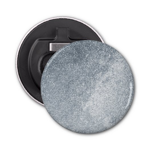 Silver Stone Gary Gold Marble Paarse Glitter Button Flesopener (Voorkant)