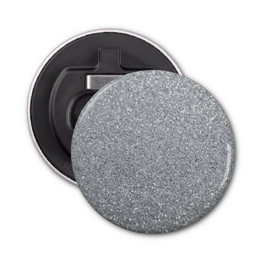 Silver Stone Gary Gold Marble Paarse Glitter Button Flesopener (Voorkant)
