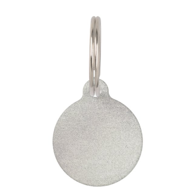Silver Stone Gary Gold Marble Paarse Glitter Huisdierpenning (Voorkant)